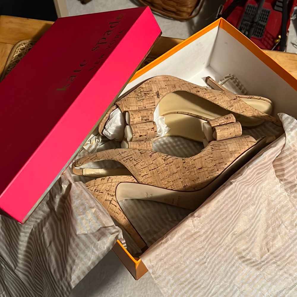 Kate Spade cork heels